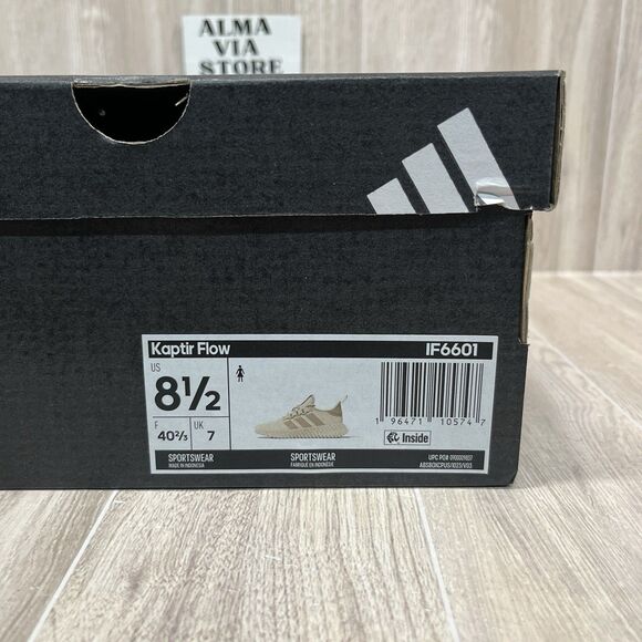 Adidas Shoes Kaptir Flow White IF6601 Walking Comfort Workout Gym Woman’s Sz 8.5 - Picture 9 of 9